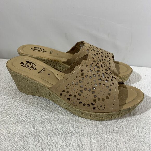 Spring Step Cork Wedge Sandal Womens Size 40 US 9 New - Picture 2 of 8
